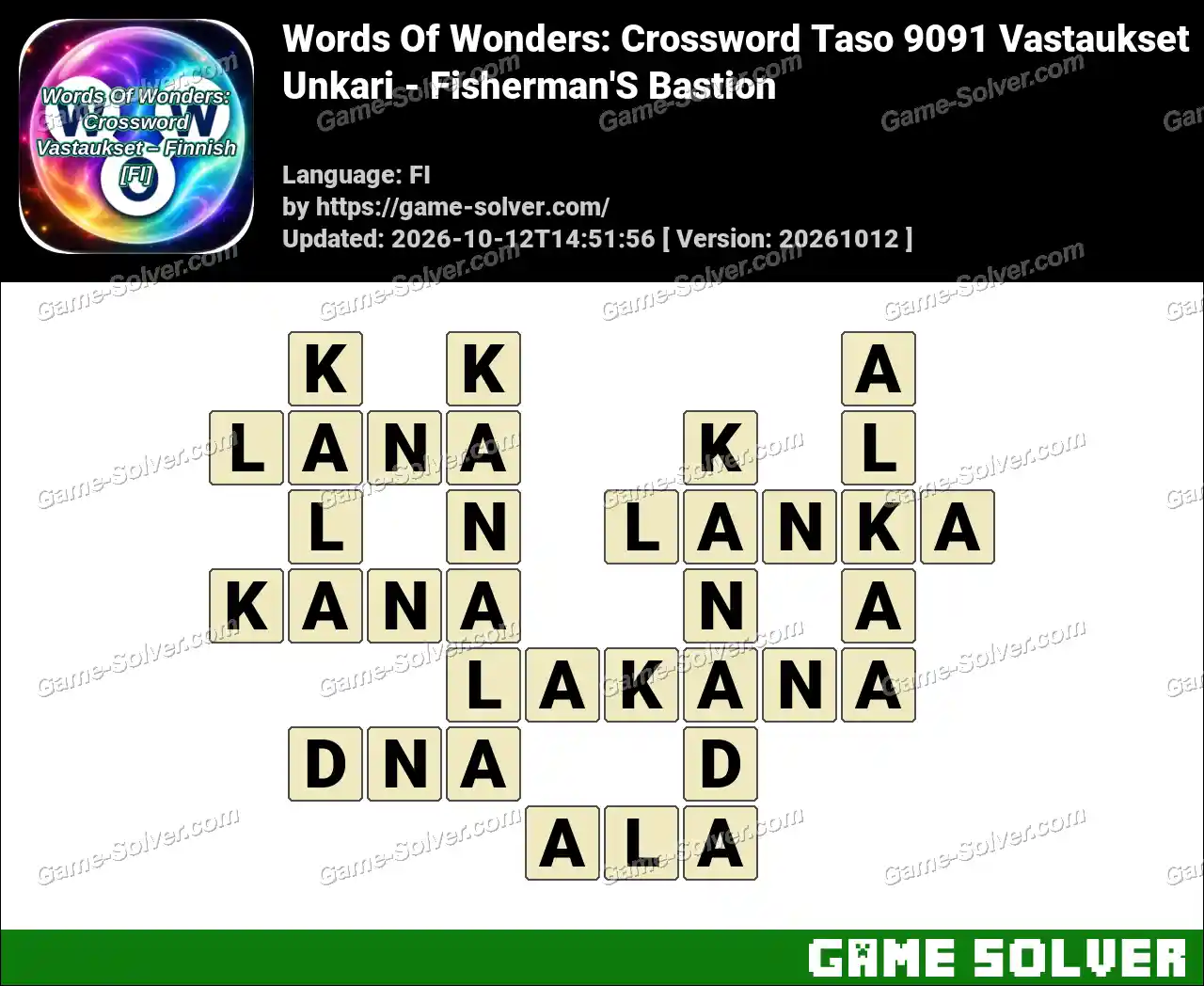 Words Of Wonders: Crossword Taso 9091 Vastaukset – Unkari – Fisherman’S Bastion